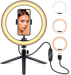 Selfie Ring Light, Cell Phone Holder, Selfie Light Makeup  Vlog