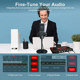 tenlamp Audio Mixer Kit, G3 Live Sound Card & M8 Studio Recording Microphone, Audio Interface Voice Changer, USB DIGITAL Podcast Equipment Bundle
