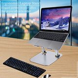 Laptop Stand for Desk, Ergonomic Adjustable Height Angle Aluminum Alloy Computer Laptop Holder, Laptop Riser for 11-17" MacBook, Air, Pro, Dell XPS, Samsung, Alienware Laptops, Supports Up to 44 Lbs