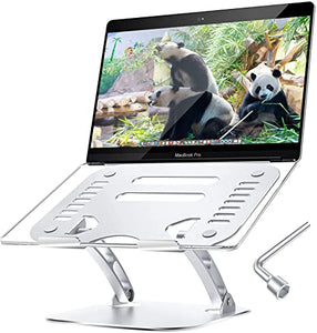 Laptop Stand for Desk, Ergonomic Adjustable Height Angle Aluminum Alloy Computer Laptop Holder, Laptop Riser for 11-17" MacBook, Air, Pro, Dell XPS, Samsung, Alienware Laptops, Supports Up to 44 Lbs