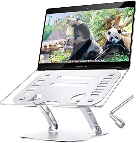 Laptop Stand for Desk, Ergonomic Adjustable Height Angle Aluminum Alloy Computer Laptop Holder, Laptop Riser for 11-17